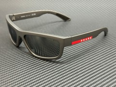 PRADA LINEA ROSSA PS 05ZS 16X7W1 Metal Grey Mirror Men’s 59 mm Sunglasses