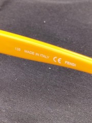 Fendi FS5309A/Yellow Black Sunglasses 55mm 16mm 135mm