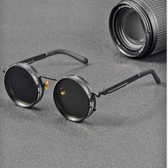 Adjustable Tint Polarized Round Sunglasses UV400 Metal Frame for Unisex 1-9 Gear