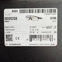 Oakley Radar EV 9208-74 Matte Black Frame with Clear Photochromic LensesIN BOX