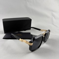 Cazal Sunglasses Black Crystal & Gold Frame Black Lens Men’s Women’s Eyewear