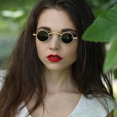 John Lennon Vintage Sunglasses Round Hippie Small Circle Sun Glasses Eyewear