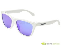 Oakley Frogskins Sunglasses OO9245-17 Matte White/Violet Iridium Asian