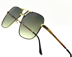 Men Sunglasses Retro Olive Green Lens Classic Designer Eye Glasses