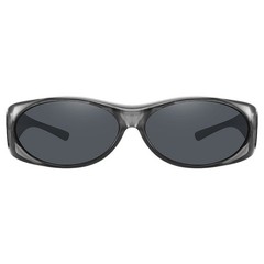 Polarized Sunglasses Medium Fit Over Glasses Rectangular OTG Frame Anti-Glare