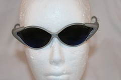 Vintage Bolle France Mad Bat 719 Polarized grey Plastic Sunglasses