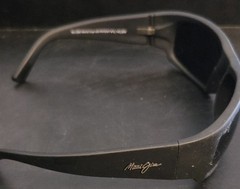 Maui Jim World Cup MJ 266-02MR Black Rubber Polarized Sunglasses Gray