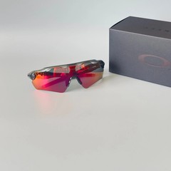 Oakley OO9208 Radar EV Path Sunglasses Clear Gray Frame Prizm Red LensIN BOX