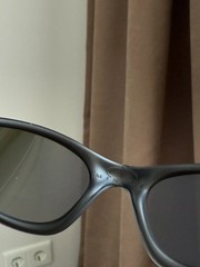 Oakley Mitute Black Rainbow Blue Vintage Sunglasses Gorpcore USA Y2K Avantgarde