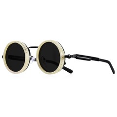 CRIXALIS Polarized Round Sunglasses ND9 Adjustable Dimming UV400 Retro Punk