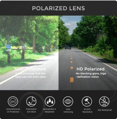 KDEAM Square Polarized Sunglasses Men’s Women Sports Driving UV400 Shade Glasses