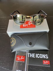 New Ray-Ban Clubmaster RB3016 Tortoise Frame – Green G15 lenses Sunglasses