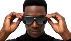 Men Clear Lens Eye Glasses Hip Hop Shades Fashion Oversized Designer Sunglasses