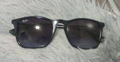 Ray-Ban Chris RB4187 622/8G Matte Black Sunglasses – Lens Scratches – Italy