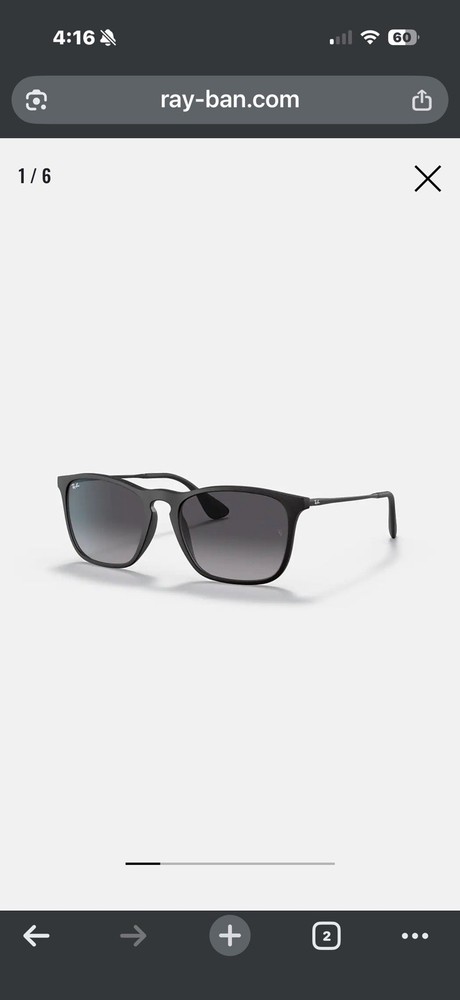 Ray-Ban Chris RB4187 622/8g 54-18 Men’s Sunglasses