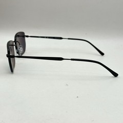 Ray Ban Mens Rimless Irregular Thin Metal Polarized Sunglasses RB3768 Black/Gray