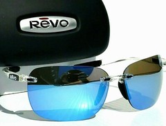 NEW* REVO DESCEND CLEAR Crystal POLARIZED Blue Water Lens Sunglass 1070xl 09 BL
