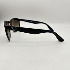 Ray Ban Mens Square Polarized Chromance Full Rim Sunglasses RB4264 Black