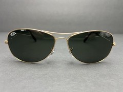 Ray-Ban Cockpit RB 3362 001/51 Sunglasses Gold Frame, Green Lenses Italy