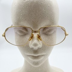 Vintage 1988s Cartier 56-14-135 Maillon Panthere eyeglasses gold Flame japan
