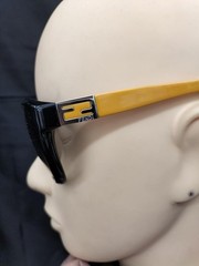 Fendi FS5309A/Yellow Black Sunglasses 55mm 16mm 135mm