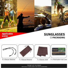 Men’s Sports Sunglasses Polarized UV400 Protection Cycling Driving Fishing
