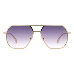 Unisex Fashion Sunglasses Modern Geometric Square Metal Frame UV400