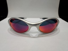 DEFECTIVE RARE Vintage Oakley Eye Jacket FMJ White Red Iridium Gen 1 MI G3D