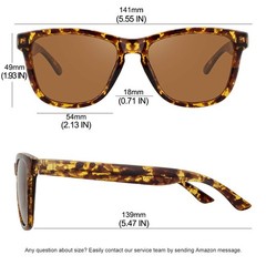 Polarized Sunglasses for Men Women Retro Vintage Classic Designer Style