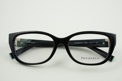 New! TF 2254-B-U 8361 Versace Polished Black Crystal 54-17-140 Eyeglasses Frames