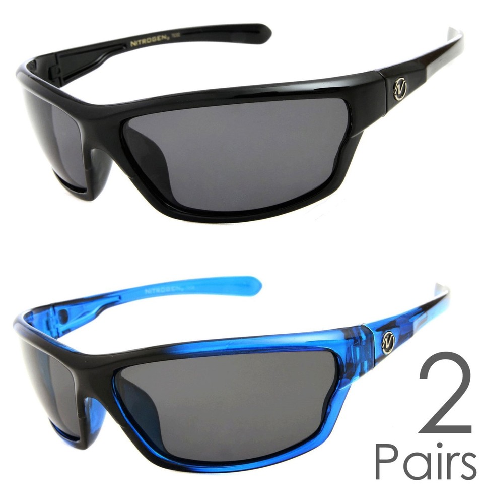 2 PAIR Nitrogen Polarized Sunglasses Running Fishing Glasses Pick Your Color!