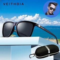 VEITHDIA HD Polarized Photochromic Sunglasses Men Aluminium Driving Sun Glasses