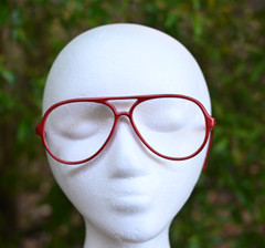 vintage Bolle DG Nylon RX Aviator Glasses Frame Burgundy Nylon Frame