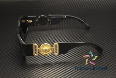 VERSACE VE4361 GB1 87 Black Grey 53 mm Unisex Sunglasses