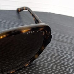 Armani Exchange Large Oval Tortoiseshell Sunglasses
