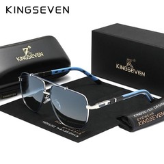 KINGSEVEN Polarized Sunglasses UV400 Square Frame Driving Outdoor Eyewear