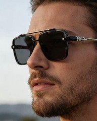 CHROME HEARTS CH8239 Modern Luxury Square Unisex Sunglasses 149 New w/ Case
