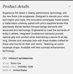 Oakleys Men sunglasses made in usa