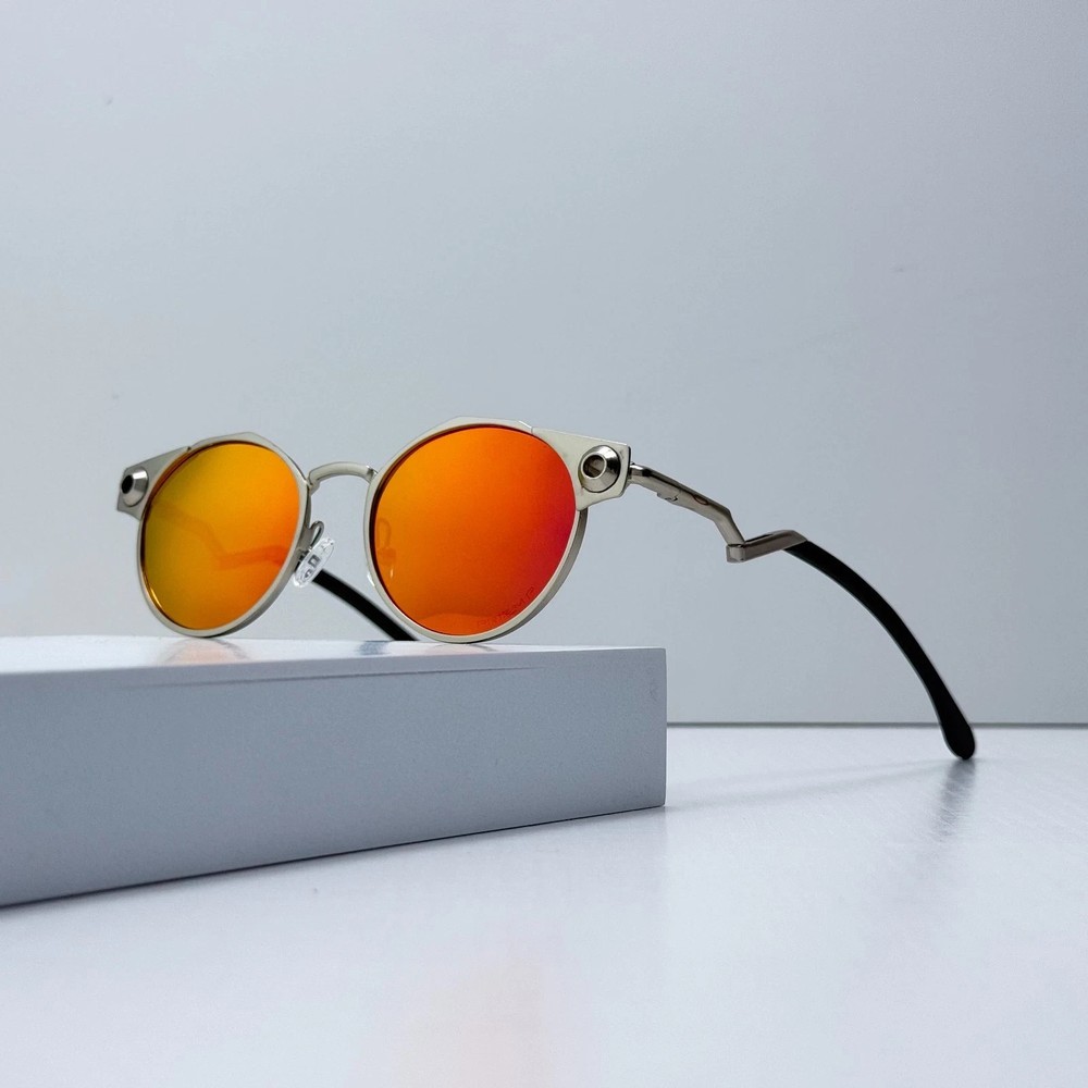 Oakley Deadbolt OO6046 Satin Chrome Fire Iridium Titanium Sunglasses