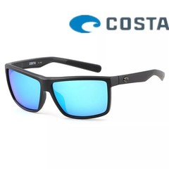 Costa Del Mar Rinconcito Matte Black Blue Mirror 580P Polarized Sunglasses NEW