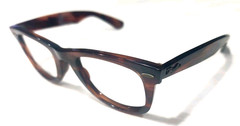 Ray Ban B&L Vintage Wayfarer Brown Sunglasses Frame Read