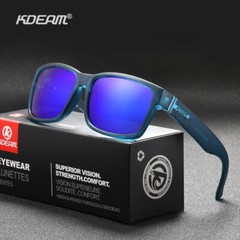 KDEAM Square Polarized Sport Sunglasses Mens Women Fishing Driving Glasses UV400