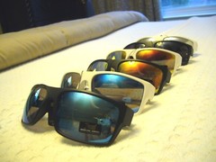 Men’s USA Sunglasses LOCS Women’s Biker True Patriot American Flag Glasses 91106