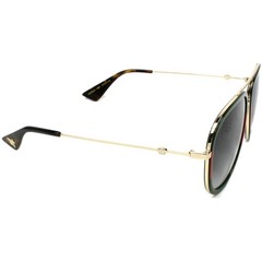 Gucci Men’s Sunglasses Gradient Grey Lens Metal and Acetate Frame GG0062S 003