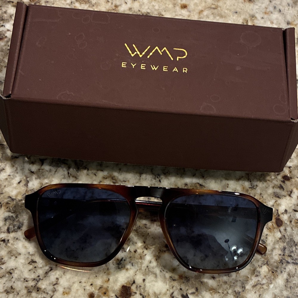 NEW WMP Eyewear Modern One Men’s Sunglasses Tortoise Blue Gradient Avi005 Lens