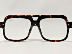 Cazal Sunglasses Tortoise & Gold Frame Clear Lens Men’s Women’s Eyewear