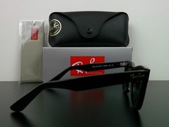 Ray-Ban RB2140 Wayfarer Classic Sunglasses Black Mirrored G-15 50mm Never Worn
