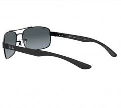 Ray-Ban RB8318CH 002/5L 62mm Black Chromance Blue Mirror Grey Gradient Polarized