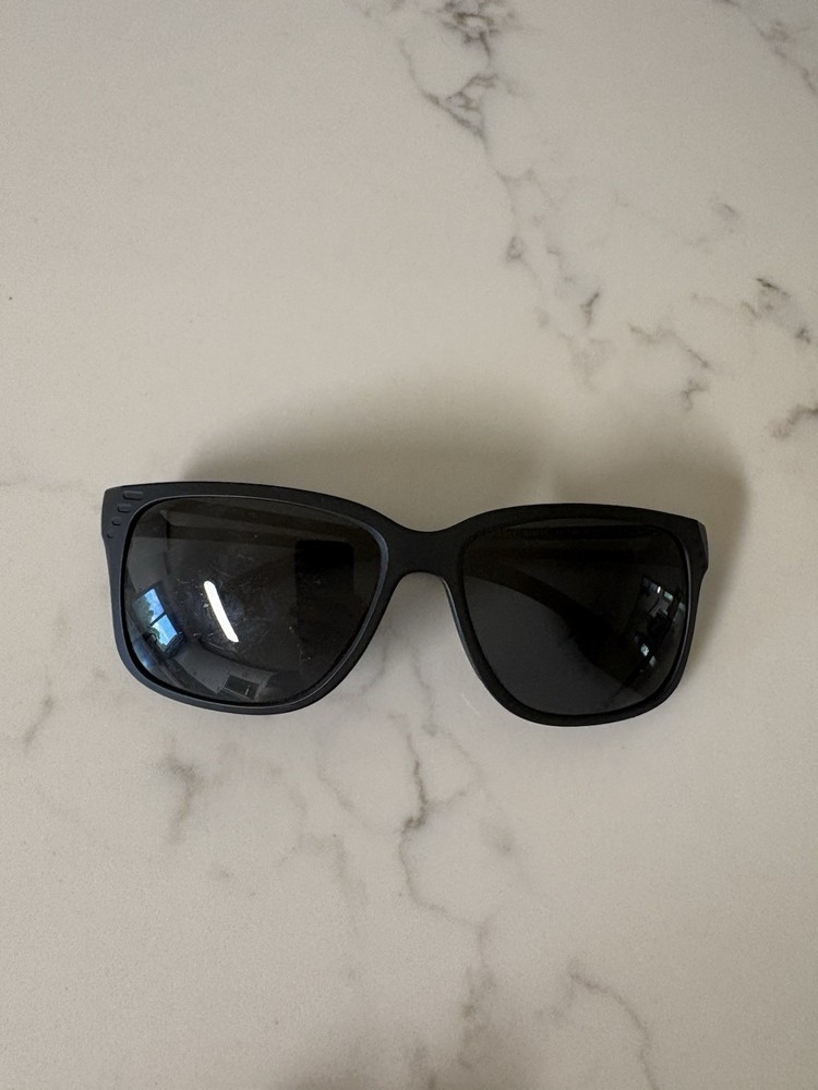 PRADA SPS 03T 1BO-5S0 140 3N Square Black Frame Sunglasses Pre-Owned