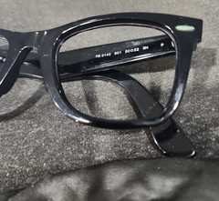 Ray Ban RB2140 901 Black Wayfarer Scratched Sunglasses Frame 50-22